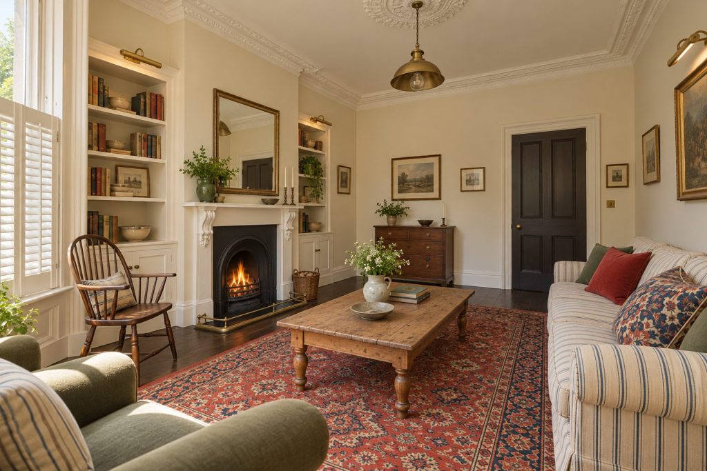 Sitting room, view from the opposite corner - 3-bedroom terraced house in Earlsfield