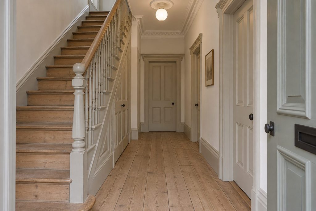Hall, wide view from the doorway - 6-bedroom detached house in Clapham