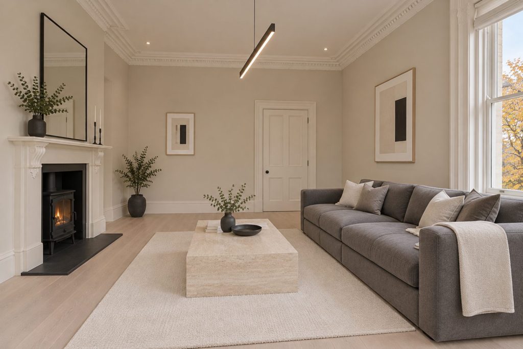 Sitting room, view from the opposite corner - 3-bedroom maisonette in Putney
