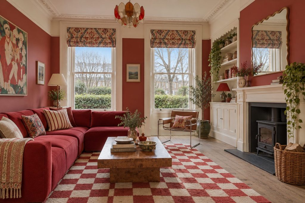 Sitting room, wide view from the doorway - 3-bedroom terraced house in Wimbledon