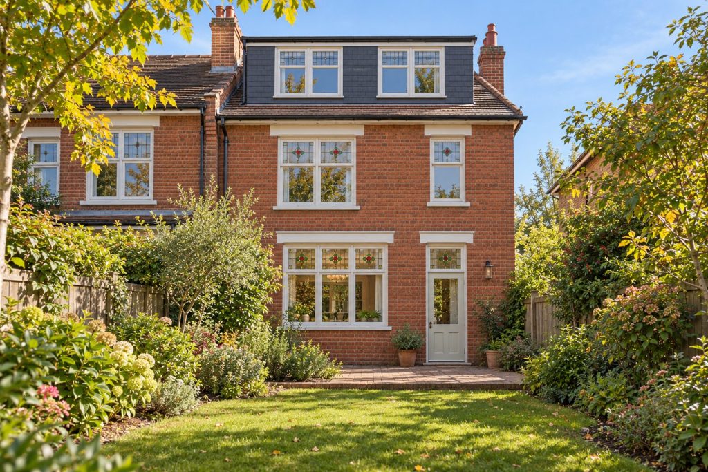 Rear garden, rear elevation seen from the garden - 4-bedroom semi-detached house in Putney