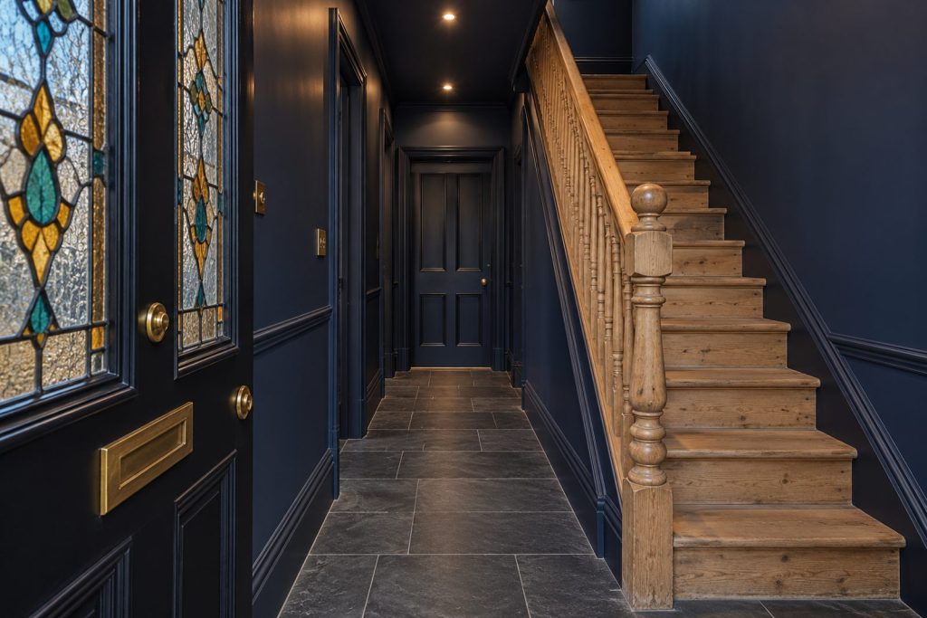 Hall, wide view from the doorway - 5-bedroom terraced house in Fulham