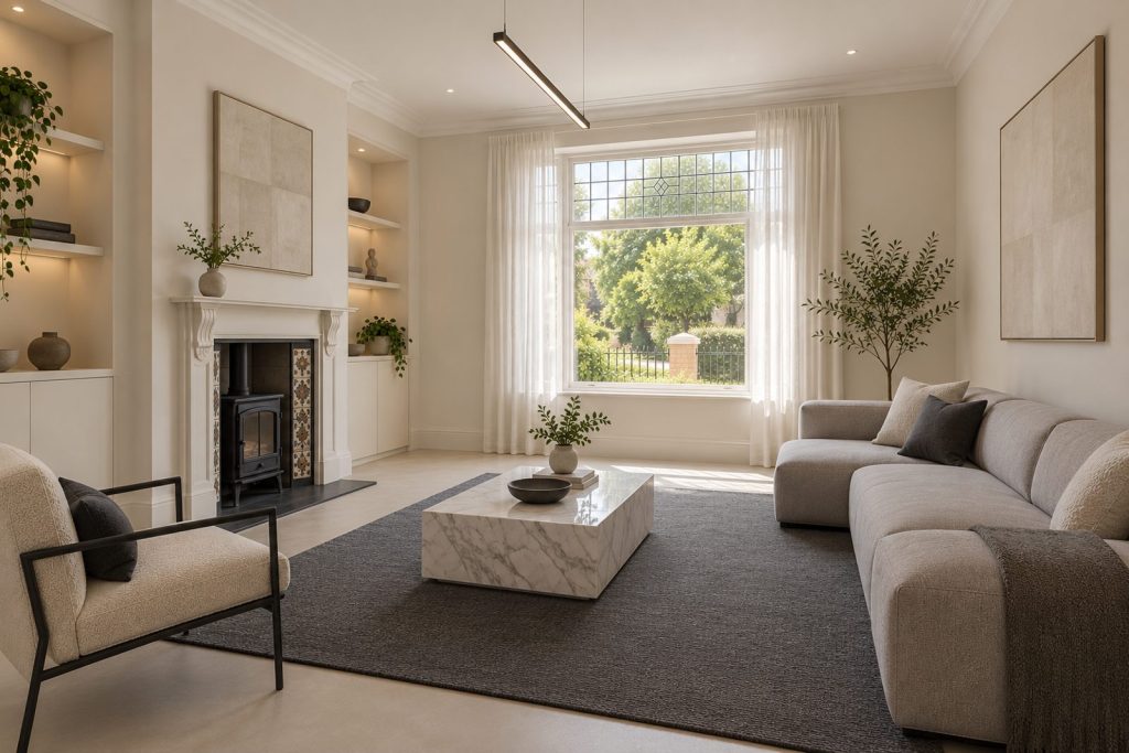 Sitting room, view from the opposite corner - 3-bedroom terraced house in Southfields