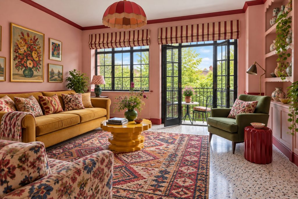 Sitting room, view toward the window - 2-bedroom flat in Balham