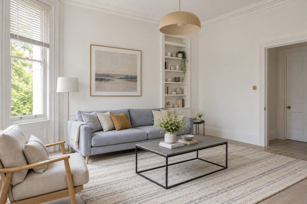 Sitting room, view from the opposite corner - 2-bedroom maisonette in Earlsfield