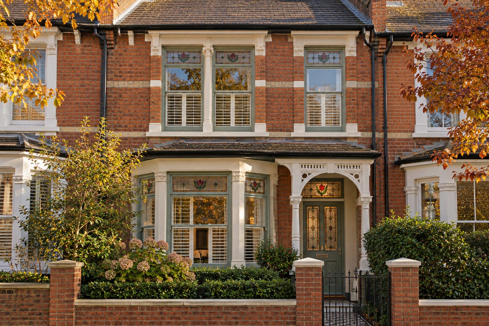 Front exterior, eye-level view of the front elevation - 3-bedroom terraced house in Putney