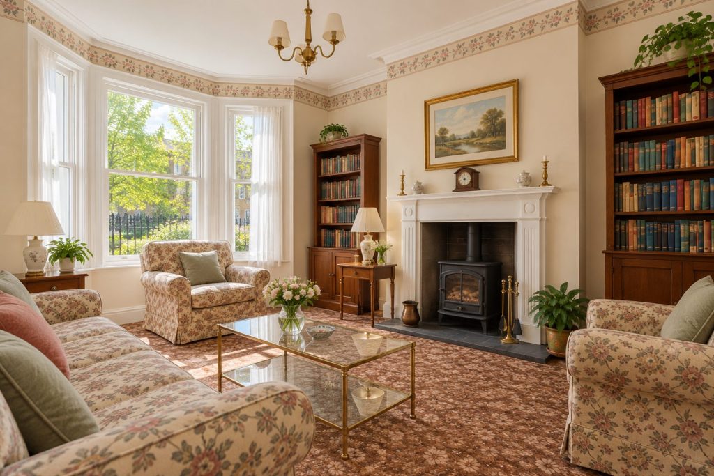 Drawing room, view from the opposite corner - 2-bedroom cottage in Fulham