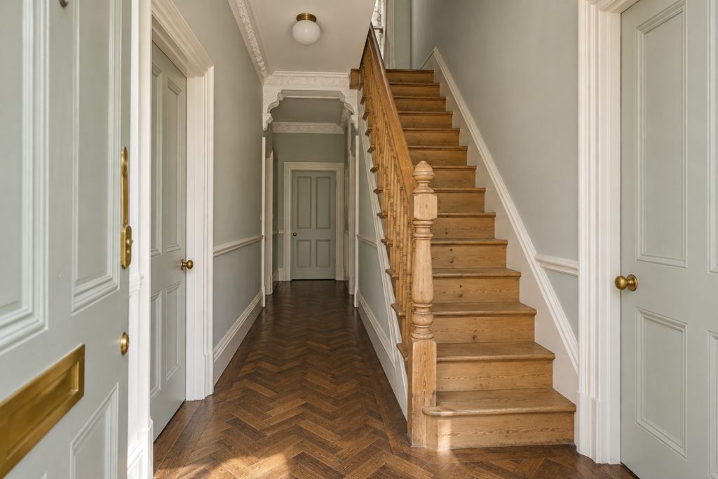 Hall, wide view from the doorway - 3-bedroom terraced house in Wandsworth