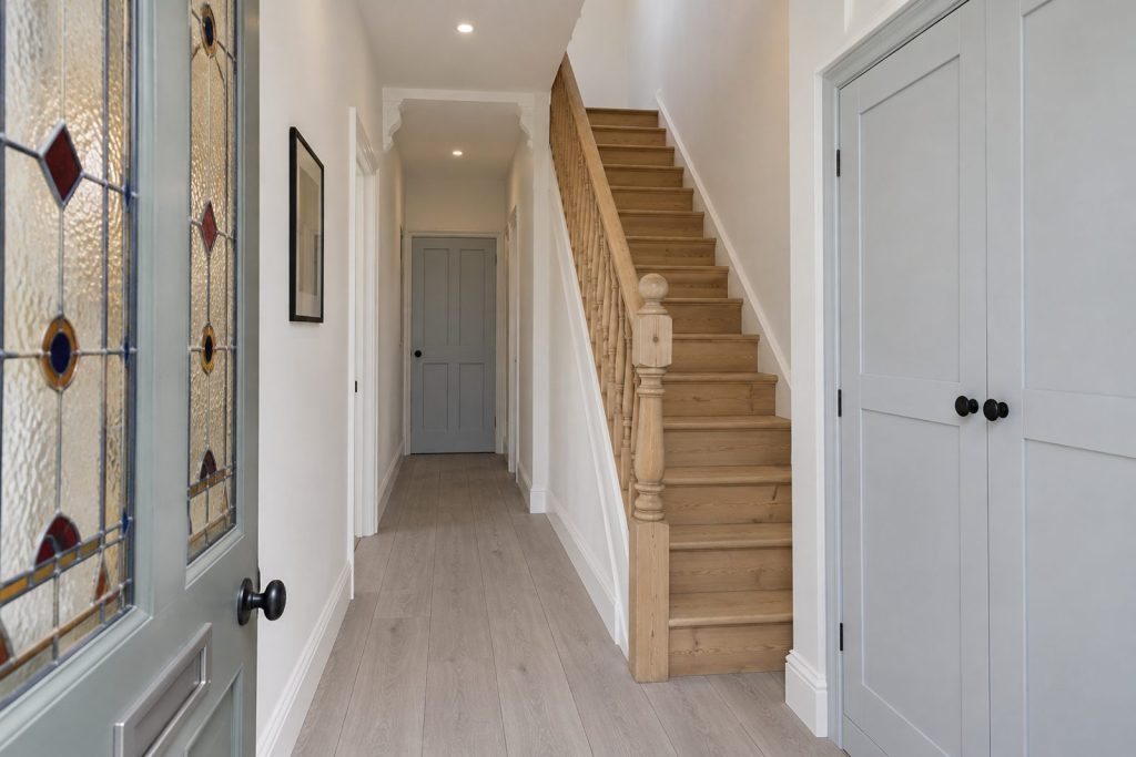Hall, wide view from the doorway - 4-bedroom terraced house in Balham