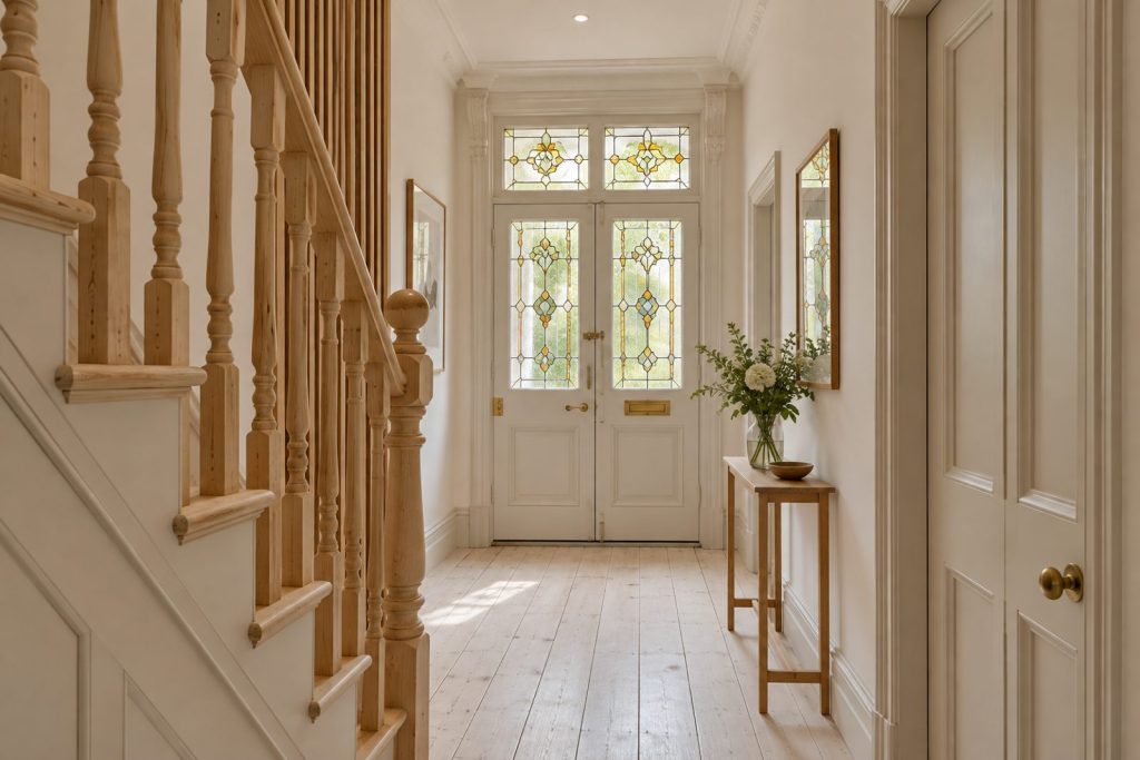 Hall, wide view from the doorway - 5-bedroom terraced house in Putney
