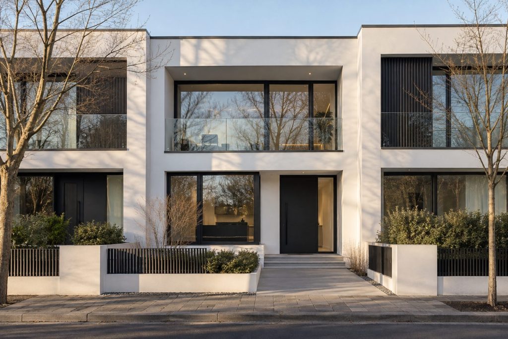 Front exterior, eye-level view of the front elevation - 3-bedroom terraced house in Battersea