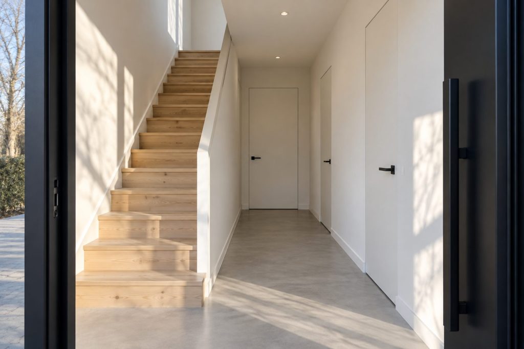 Hall, wide view from the doorway - 3-bedroom terraced house in Battersea