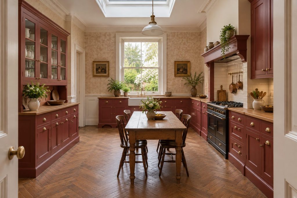 Kitchen, wide view from the doorway - 3-bedroom flat in Balham