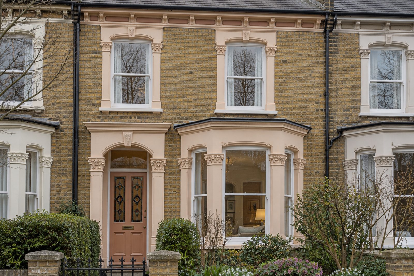 Front exterior, eye-level view of the front elevation - 5-bedroom terraced house in Brixton