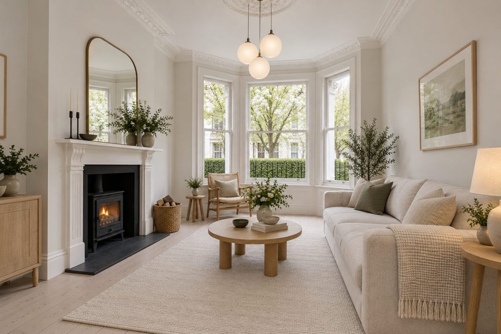 Sitting room, view from the opposite corner - 3-bedroom cottage in Clapham