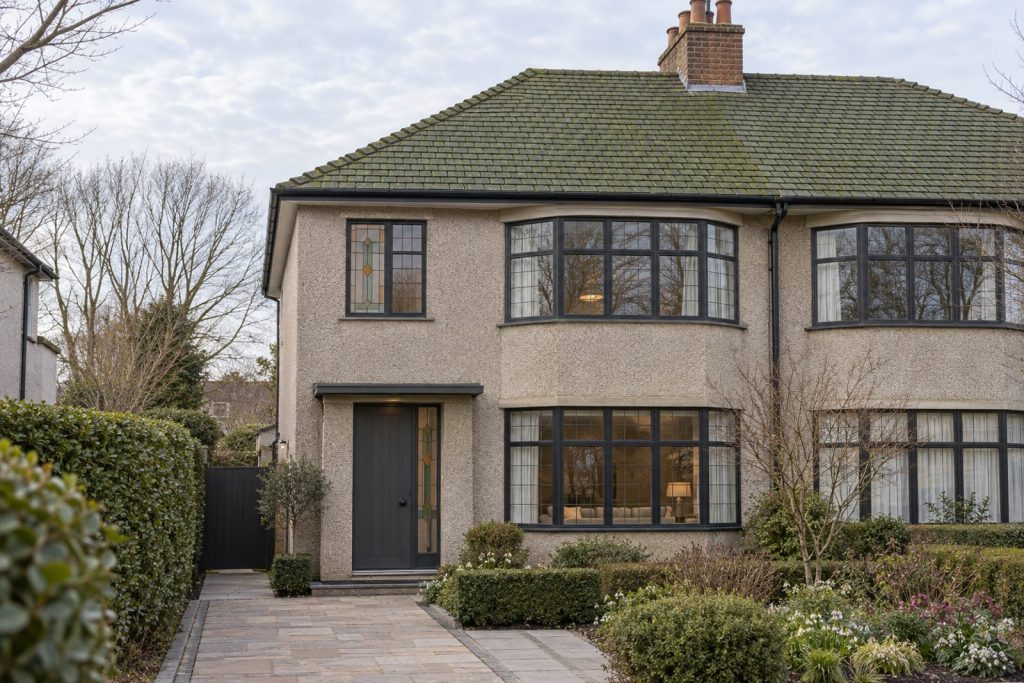 Front exterior, eye-level view of the front elevation - 5-bedroom semi-detached house in Wimbledon