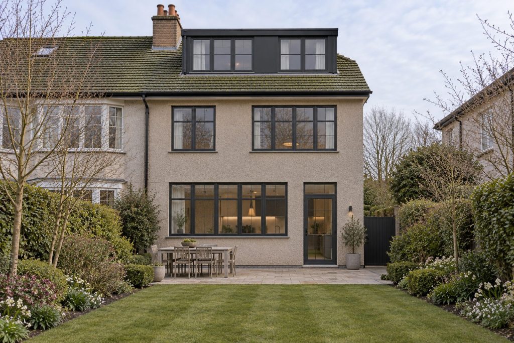 Rear garden, rear elevation seen from the garden - 5-bedroom semi-detached house in Wimbledon