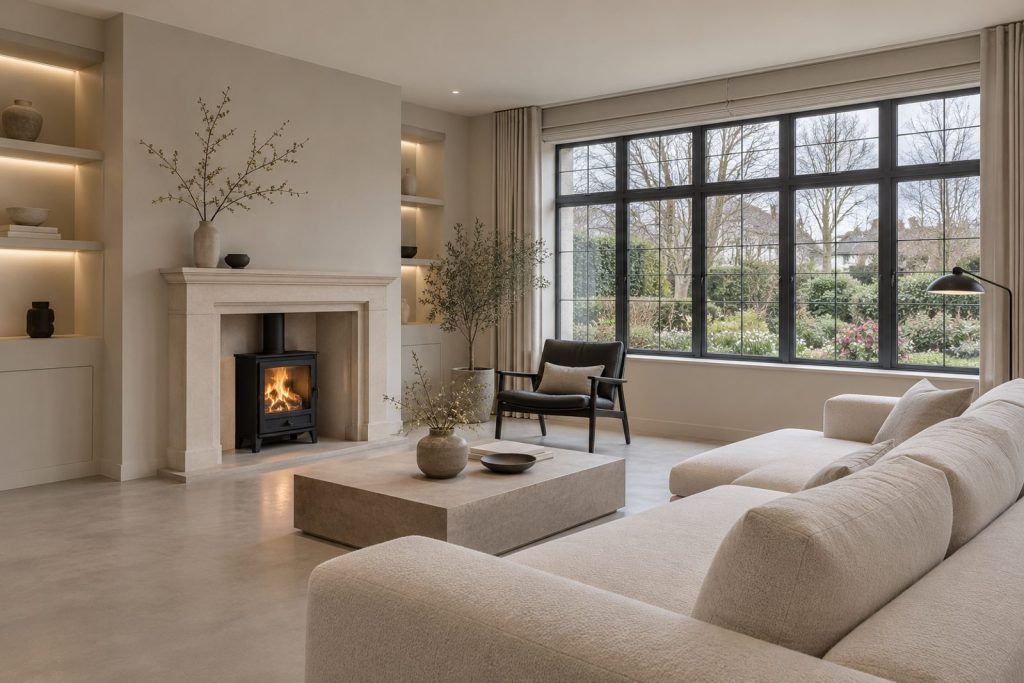 Sitting room, wide view from the doorway - 5-bedroom semi-detached house in Wimbledon