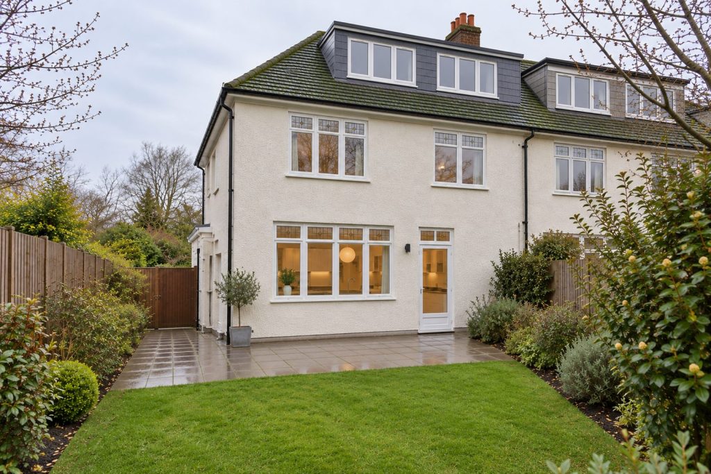 Rear garden, the garden looking back toward the house - 5-bedroom semi-detached house in Wandsworth