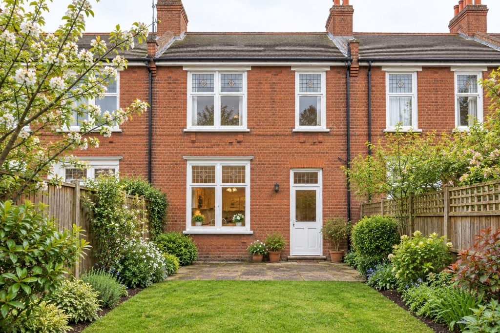 Rear garden, rear elevation seen from the garden - 3-bedroom terraced house in Putney