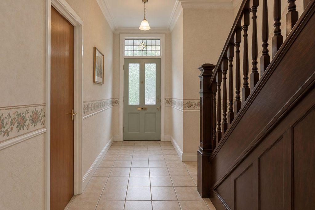 Hall, wide view from the doorway - 3-bedroom terraced house in Putney