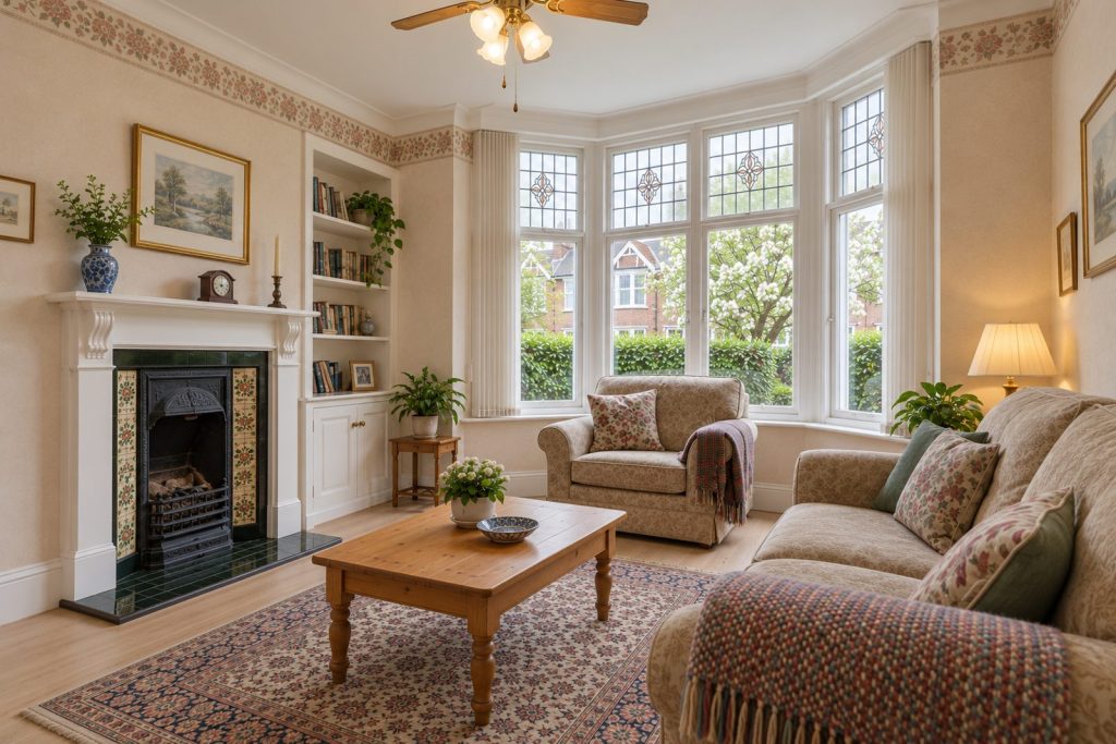 Sitting room, view from the opposite corner - 3-bedroom terraced house in Putney