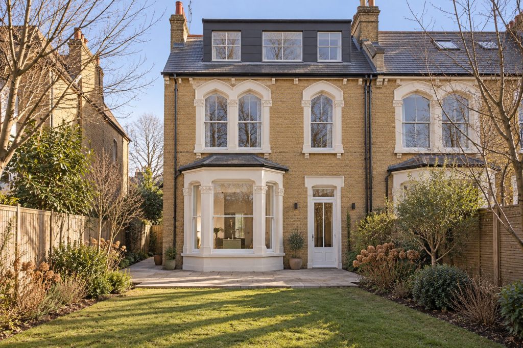 Rear garden, rear elevation seen from the garden - 5-bedroom semi-detached house in Wandsworth