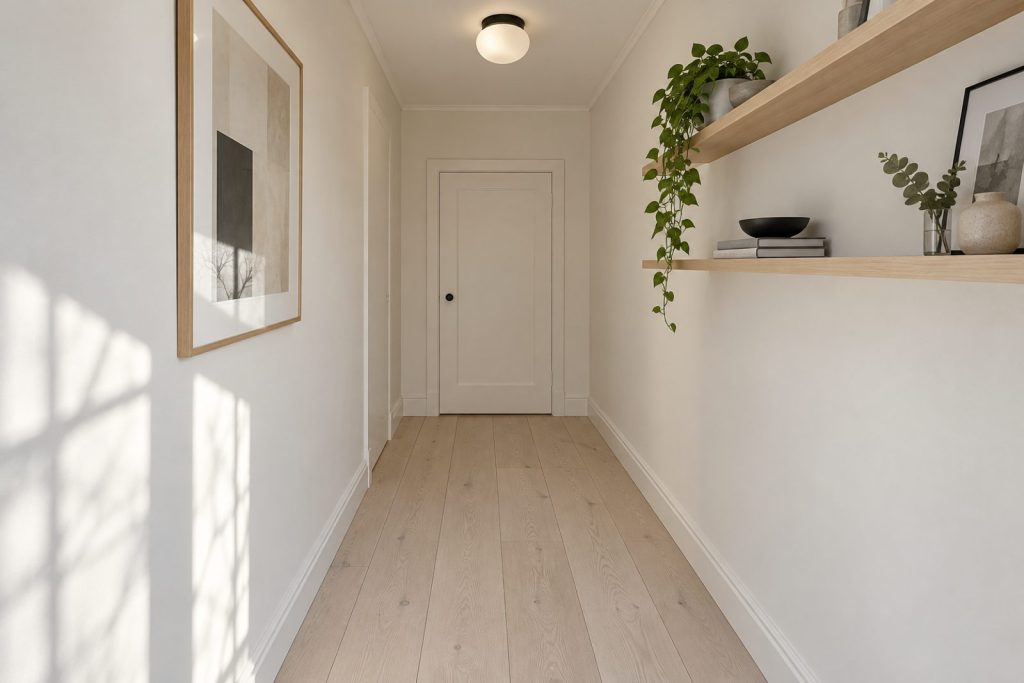 Entrance hall, wide view from the doorway - 2-bedroom flat in Fulham