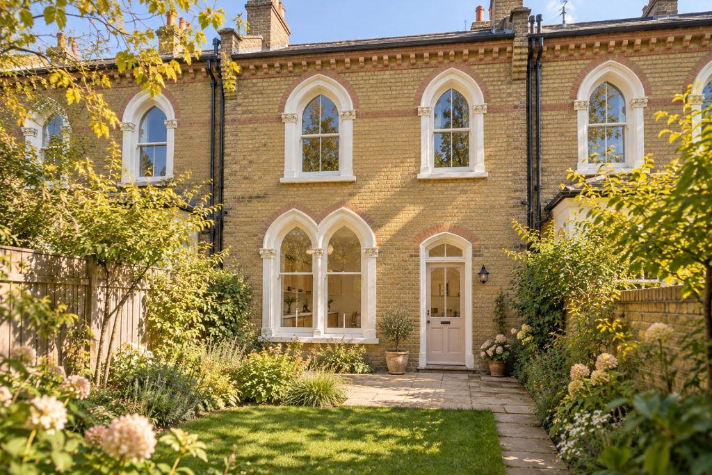 Rear garden, rear elevation seen from the garden - 2-bedroom cottage in Fulham
