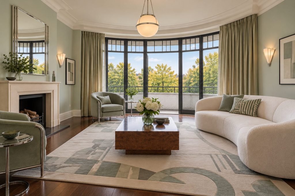 Sitting room, view toward the window - 2-bedroom flat in Wandsworth