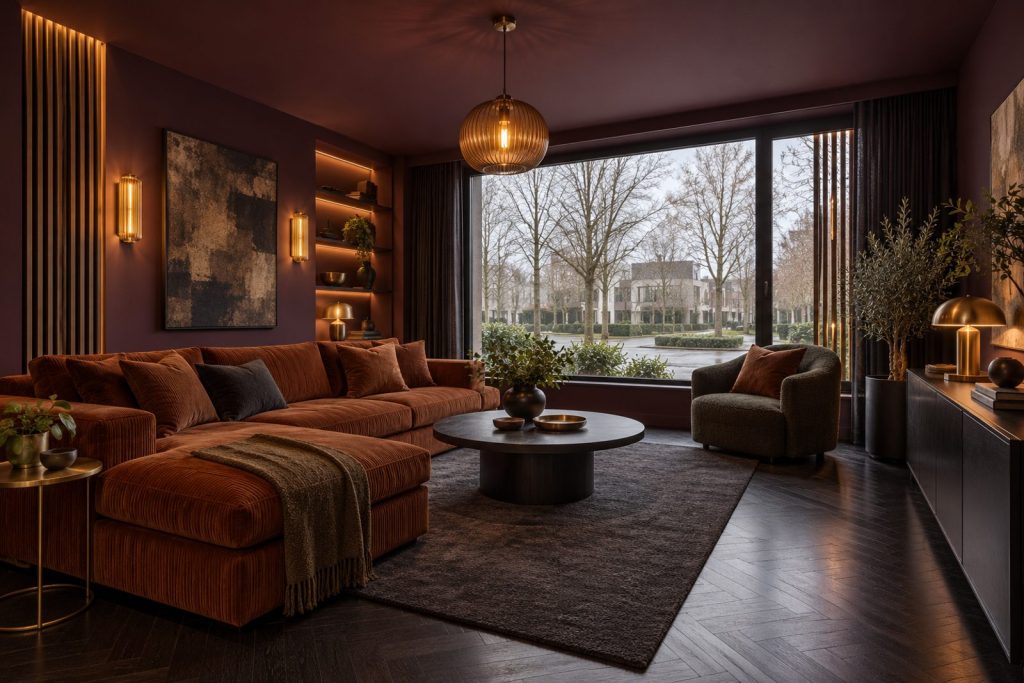Living room, wide view from the doorway - 5-bedroom terraced house in Clapham