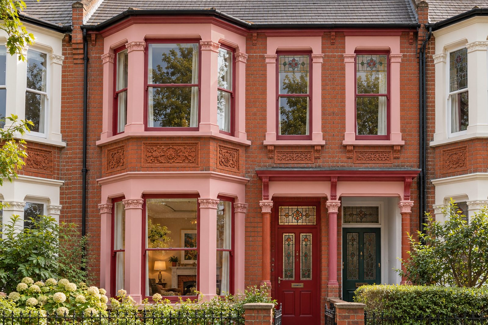 Front exterior, eye-level view of the front elevation - 4-bedroom terraced house in Tooting