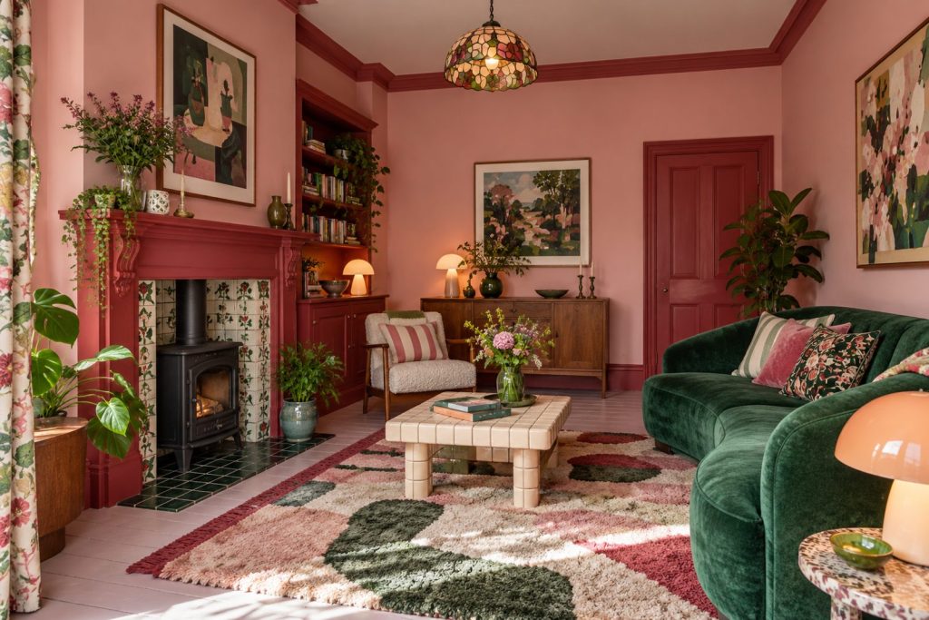 Sitting room, wide view from the doorway - 4-bedroom terraced house in Tooting