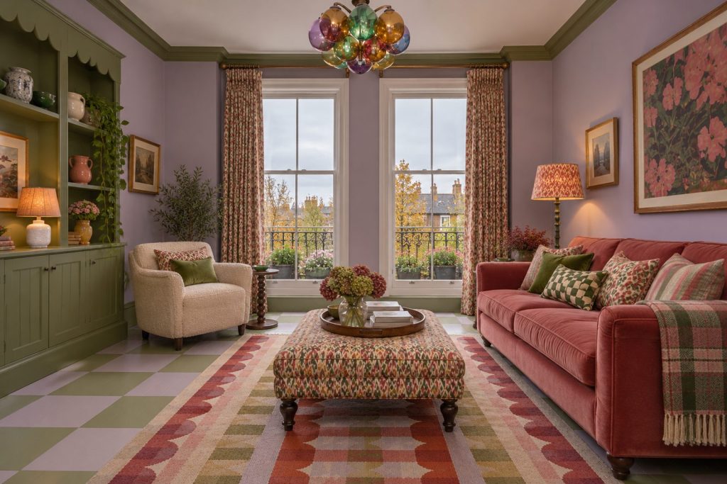 Sitting room, view from the opposite corner - 3-bedroom flat in Putney