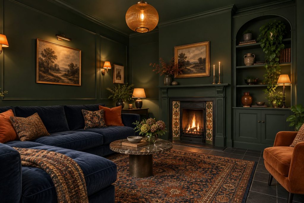 Sitting room, wide view from the doorway - 2-bedroom maisonette in Clapham