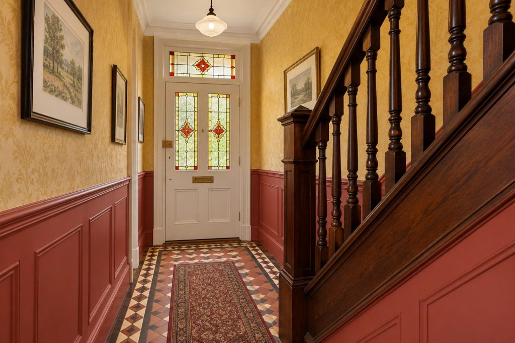 Hall, wide view from the doorway - 5-bedroom terraced house in Balham