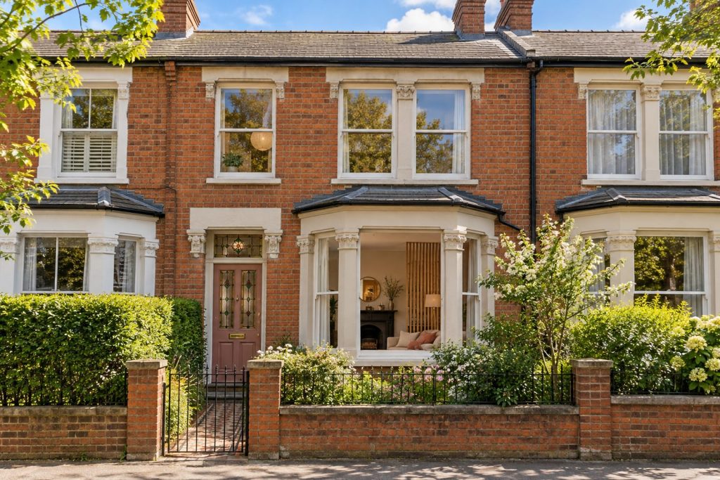 Front exterior, eye-level view of the front elevation - 2-bedroom cottage in Wimbledon