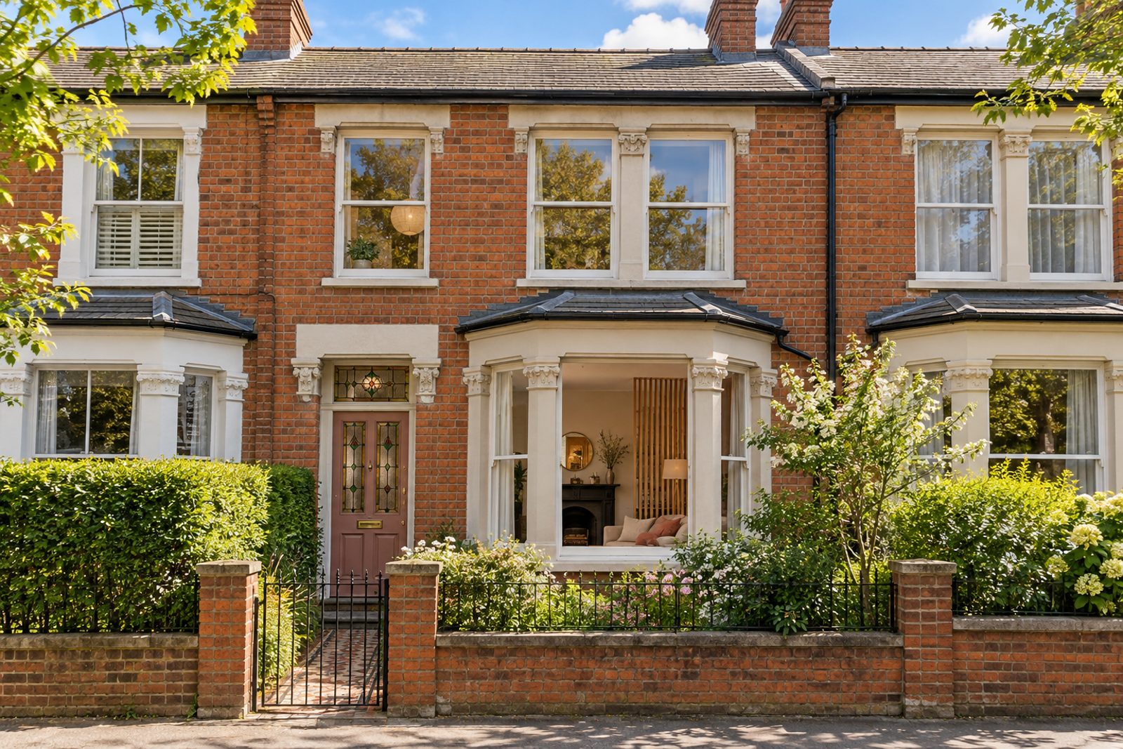 Front exterior, eye-level view of the front elevation - 2-bedroom cottage in Wimbledon