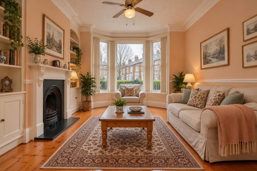 Sitting room, view from the opposite corner - 2-bedroom cottage in Battersea