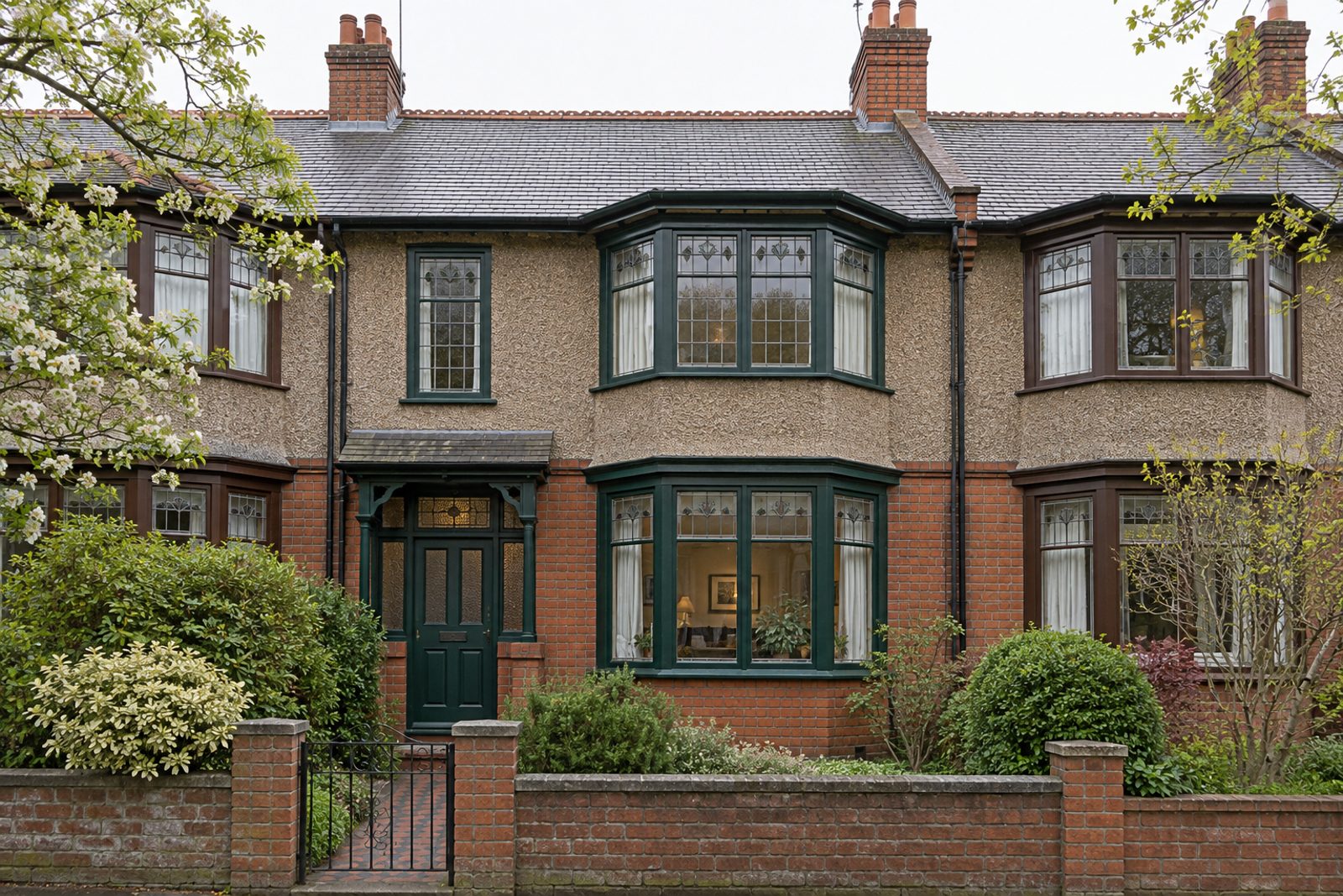 Front exterior, eye-level view of the front elevation - 5-bedroom terraced house in Clapham
