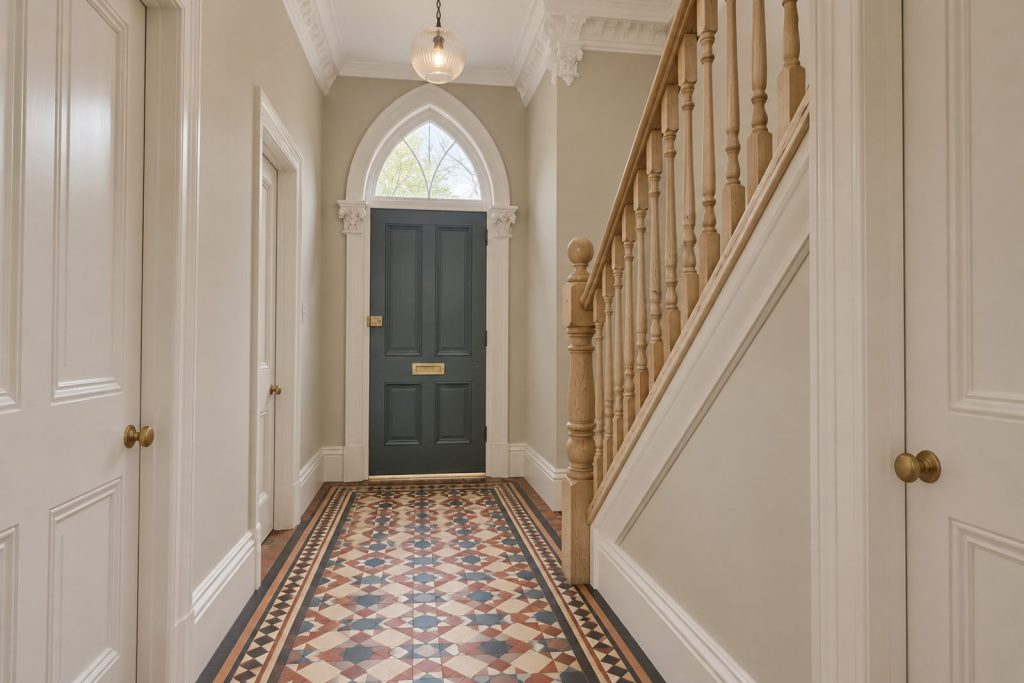 Hall, wide view from the doorway - 5-bedroom terraced house in Wandsworth
