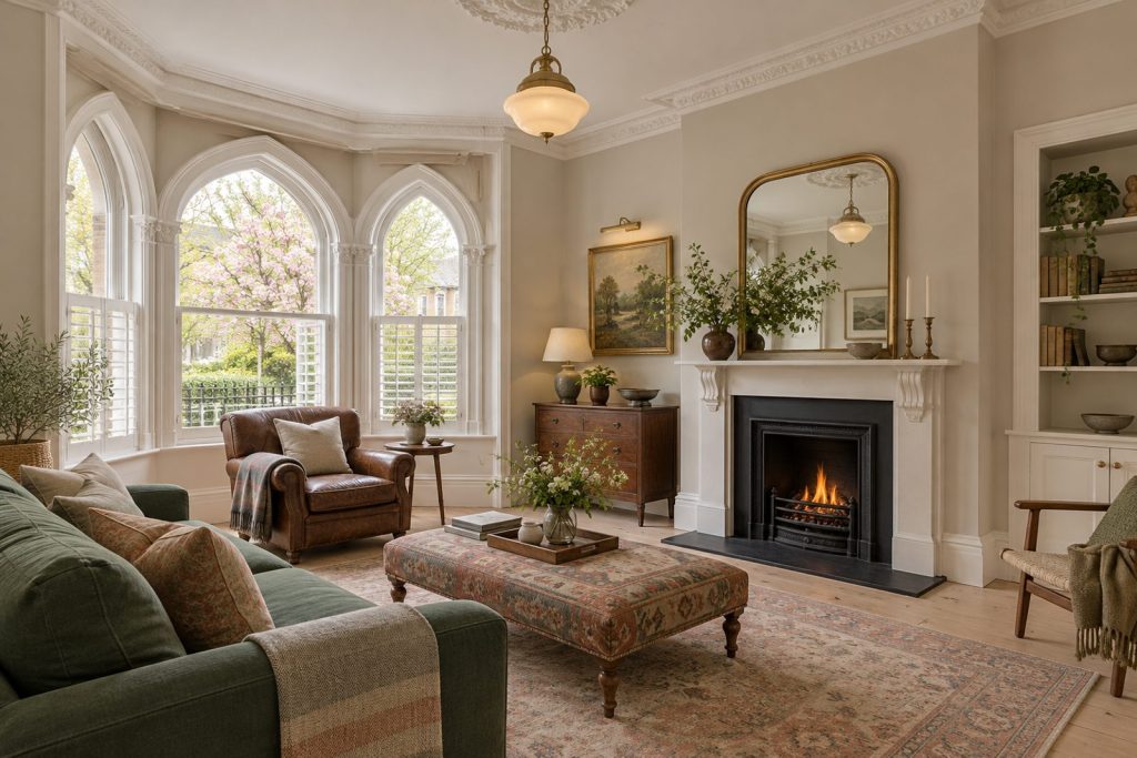 Sitting room, wide view from the doorway - 5-bedroom terraced house in Wandsworth
