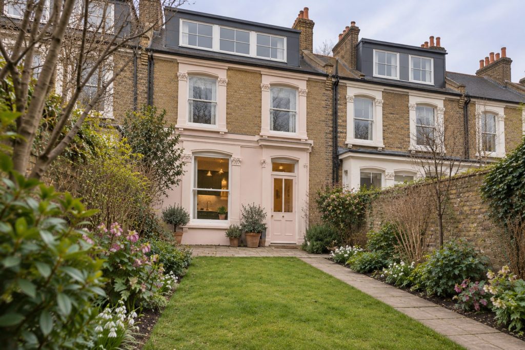 Rear garden, the garden looking back toward the house - 4-bedroom terraced house in Balham