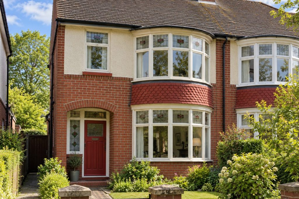 Front exterior, eye-level view of the front elevation - 5-bedroom semi-detached house in Wandsworth