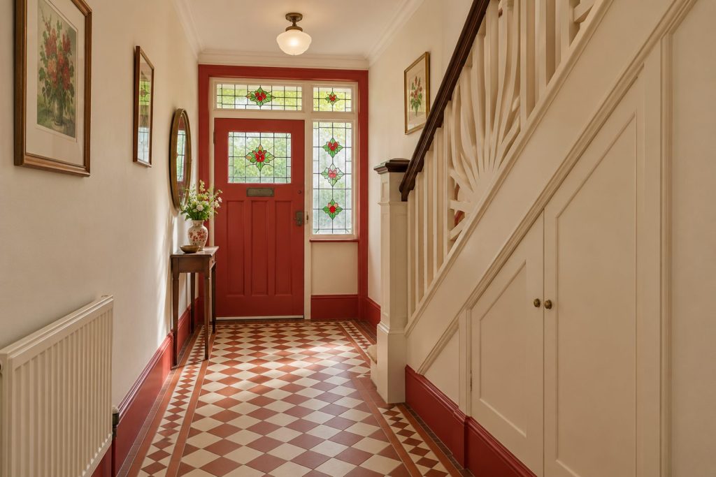 Hall, wide view from the doorway - 5-bedroom semi-detached house in Wandsworth