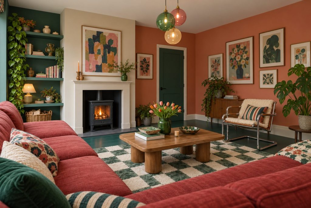 Living room, view from the opposite corner - 3-bedroom terraced house in Streatham