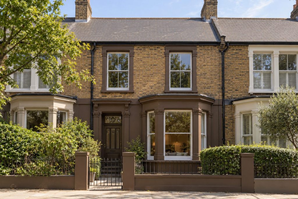 Front exterior, eye-level view of the front elevation - 5-bedroom terraced house in Streatham