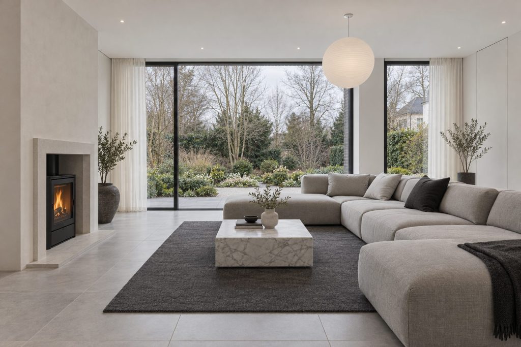 Living room, wide view from the doorway - 5-bedroom detached house in Streatham