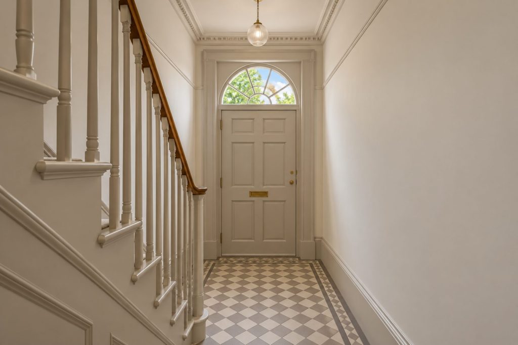 Hall, wide view from the doorway - 5-bedroom town house in Wandsworth