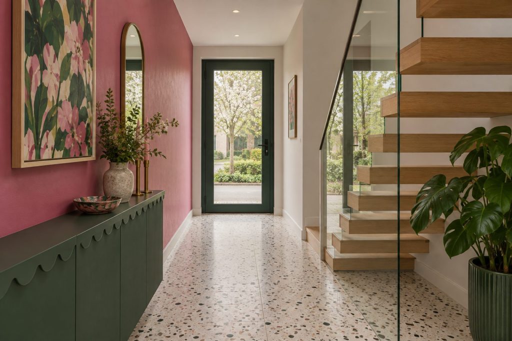 Hall, wide view from the doorway - 3-bedroom terraced house in Fulham